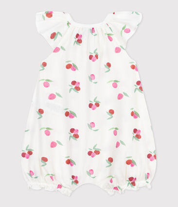 Barboteuse Bébé Fille Velours Rouge Avec Dentelle – Ensemble 2 Pièces Pour Occasions Spéciales