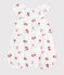 Combinaison courte bébé en coton fruits blanc MARSHMALLOW/blanc MULTICO