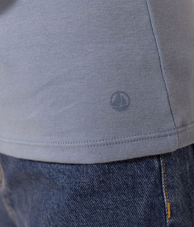 Tee-shirt L'ICONIQUE col rond en coton Femme bleu