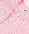 Pyjama enfant en coton manches courtes jambes longues imprim&eacute; rose/multicouleur