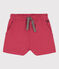 Short en jersey flammé enfant fille rose PAPI
