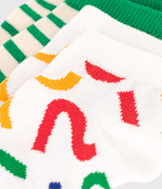 2 paires de chaussettes en coton imprimées enfant variante 1