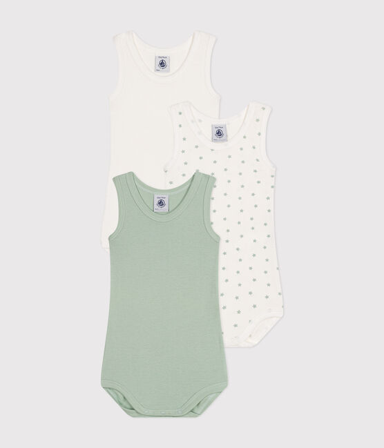 Lot de 3 bodies sans manches en coton bébé variante 1
