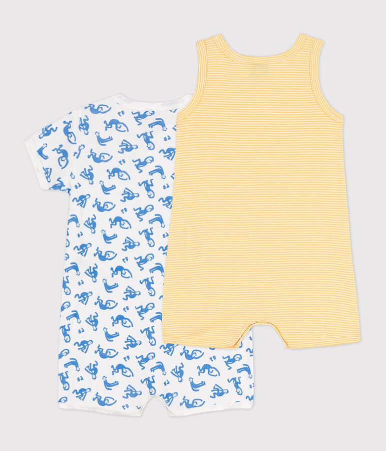 Lot de 2 combicourts b&eacute;b&eacute; en coton variante 1