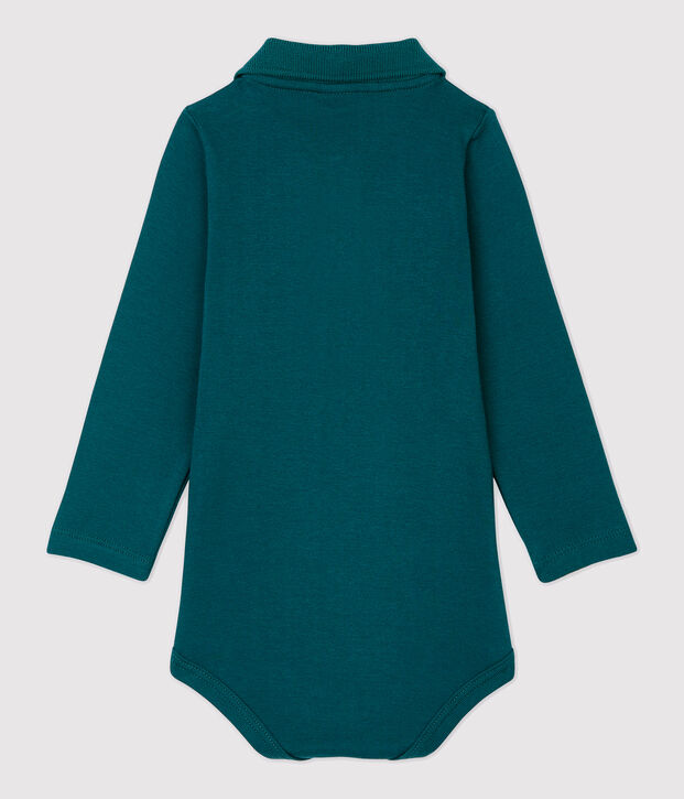 Body en coton b&eacute;b&eacute; vert