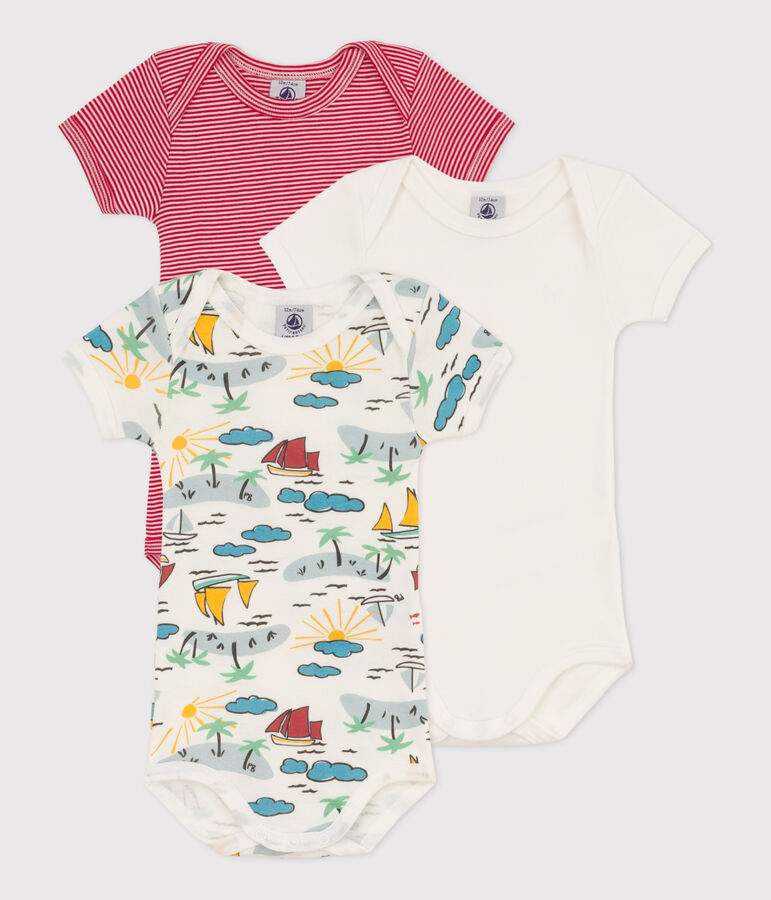 Lot de 3 bodies manches courtes explorateurs en coton variante 1