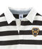 Polo rugby enfant garçon gris CAPECOD/blanc MARSHMALLOW