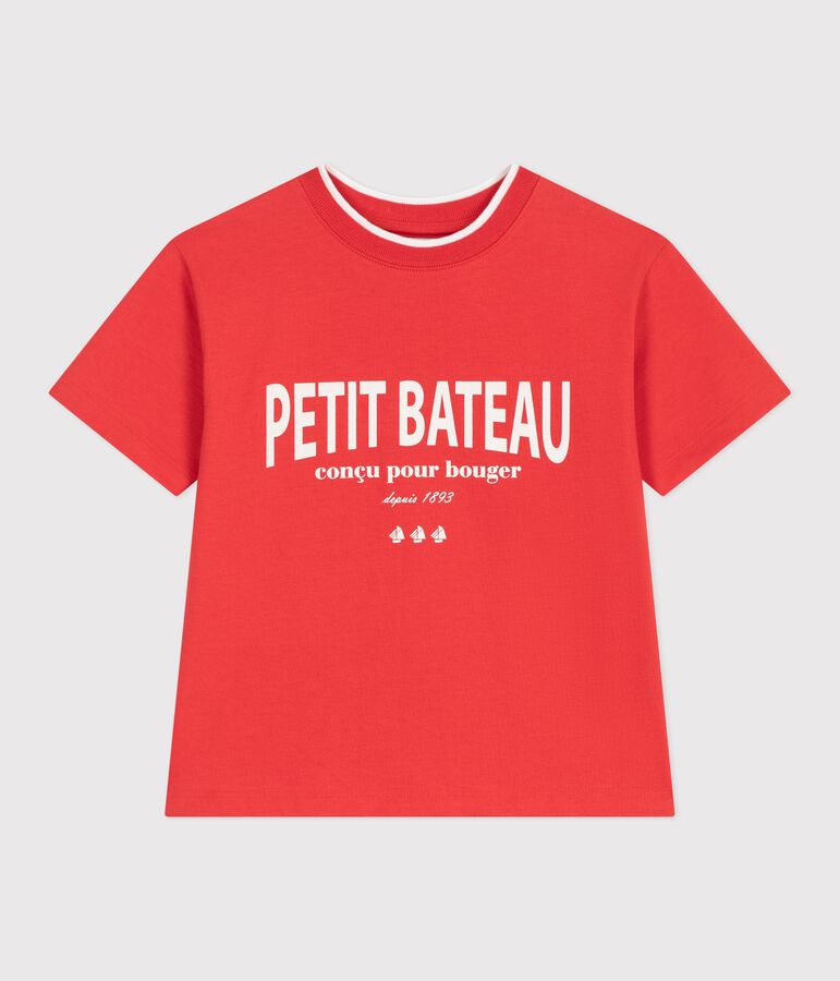 Tee-shirt enfant manches courtes en coton POMPIER