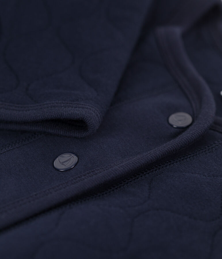 Cardigan en tubique matelass&eacute; Femme bleu SMOKING