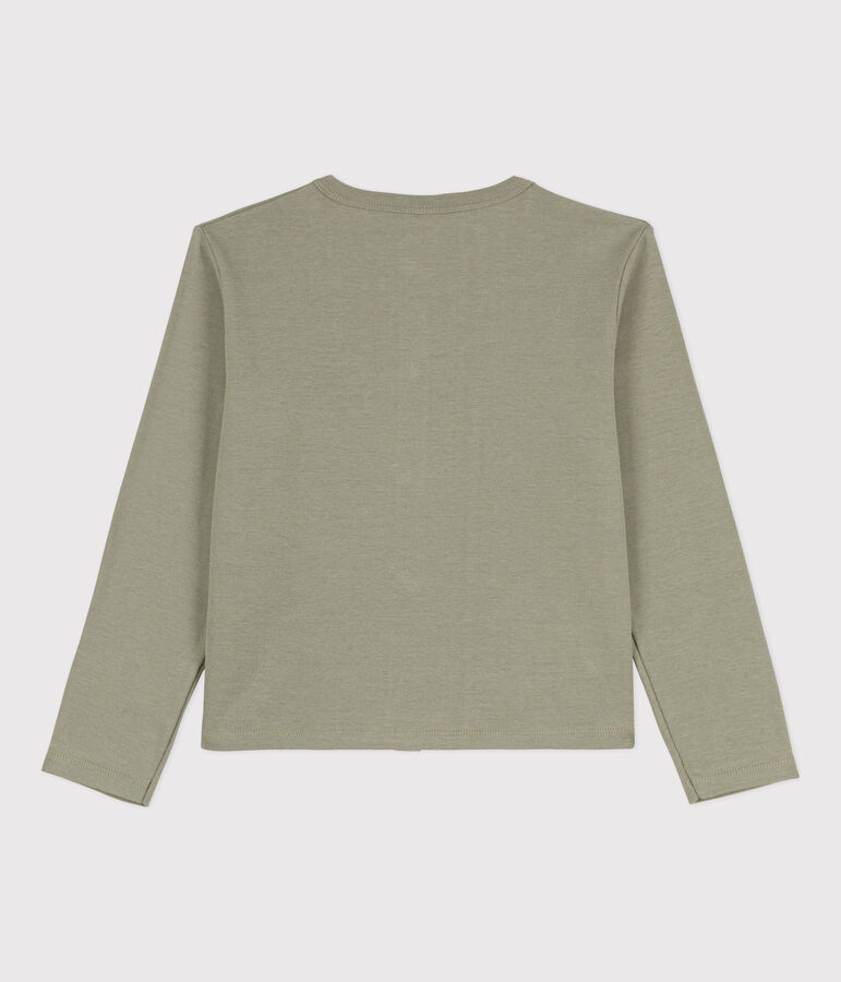 Cardigan en coton enfant fille vert