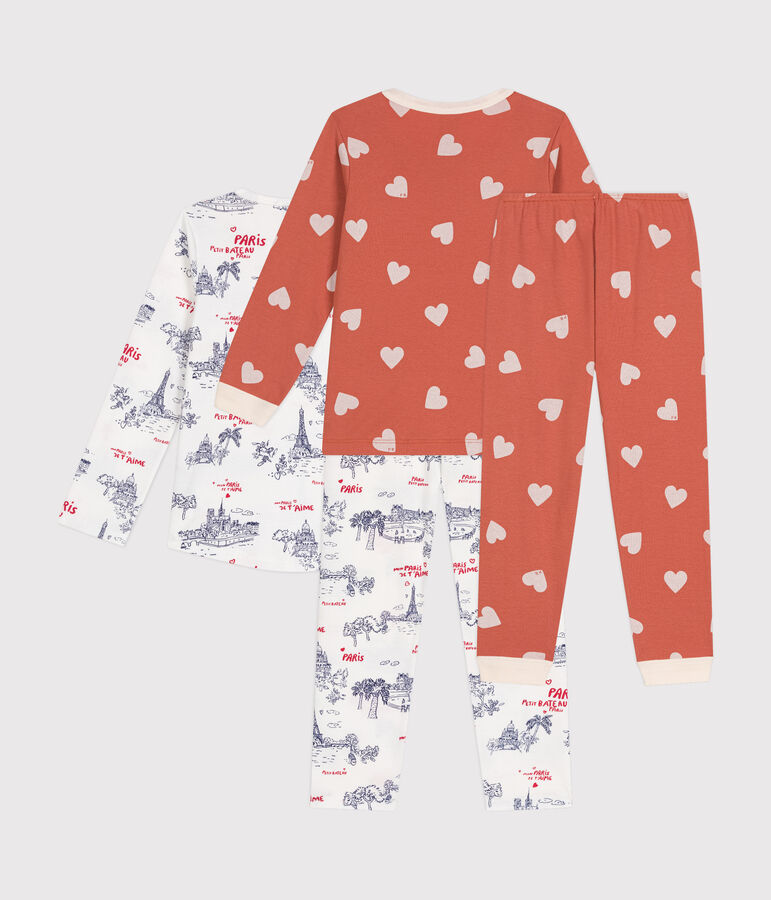 Lot de 2 pyjamas en coton enfant multicouleur