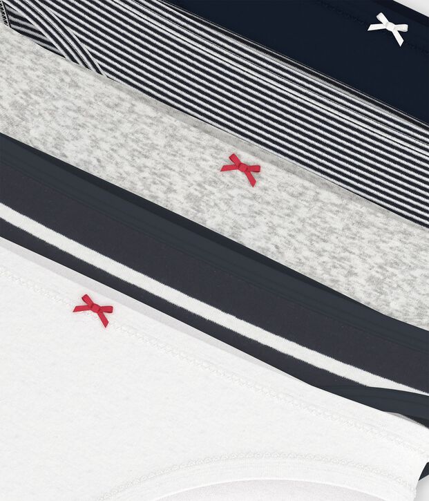 Lot 5 culottes en coton Femme multicouleur