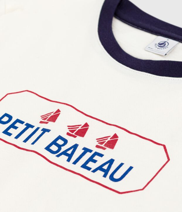 Tee-shirt femme le droit en coton manches courtes bleu/bleu