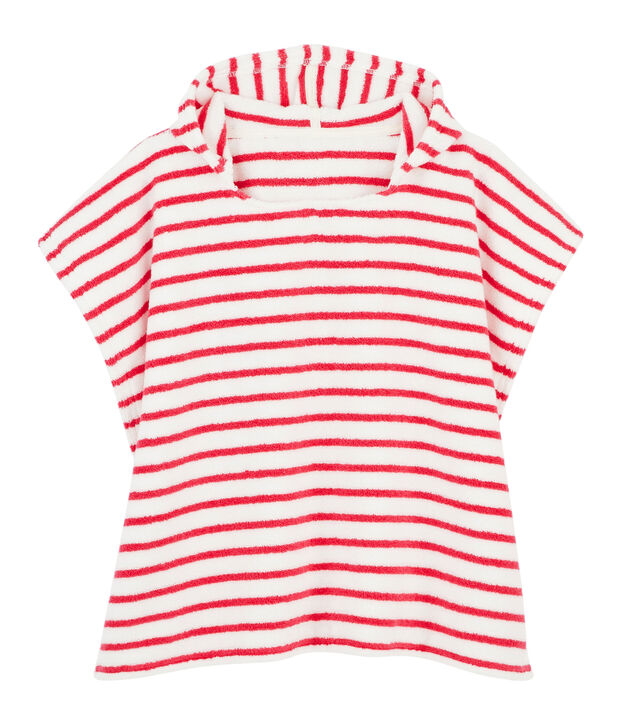 Poncho de plage &agrave; capuche b&eacute;b&eacute; mixte rose