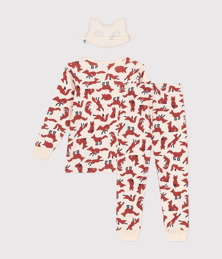 Pyjama d&eacute;guisement renard en coton enfant blanc AVALANCHE/ MULTICO