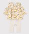 Combinaison longue bébé fille beige MONTELIMAR/blanc MULTICO