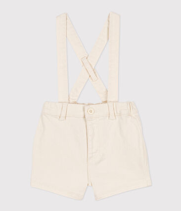 Short à bretelles bébé en denim