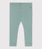 Legging bébé en coton uni vert PAUL