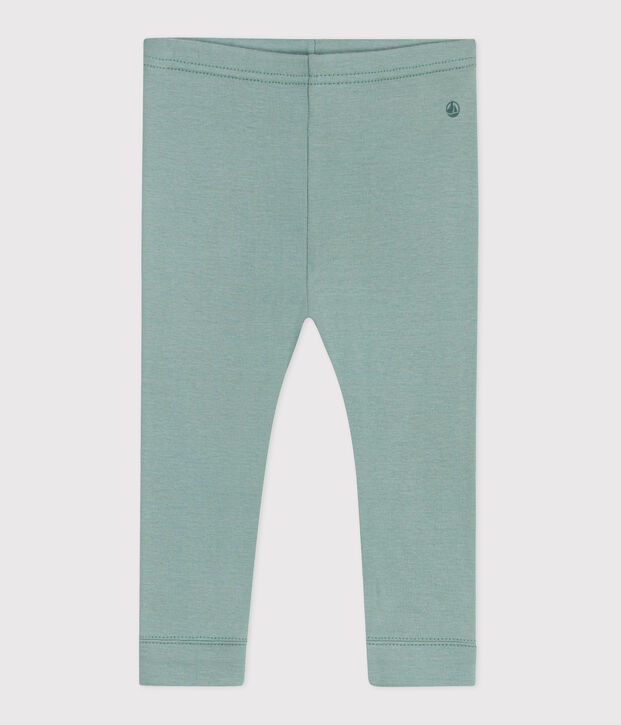 Legging b&eacute;b&eacute; en coton uni vert