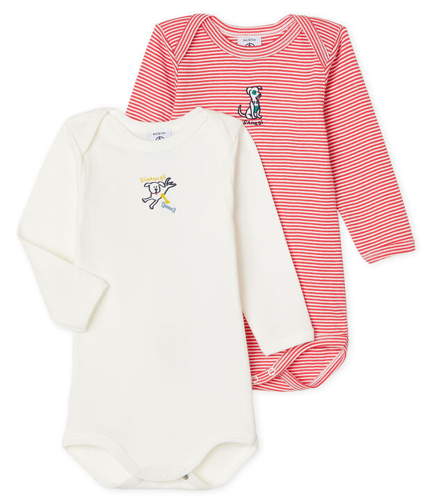 Duo de bodies manches longues b&eacute;b&eacute; gar&ccedil;on multicouleur
