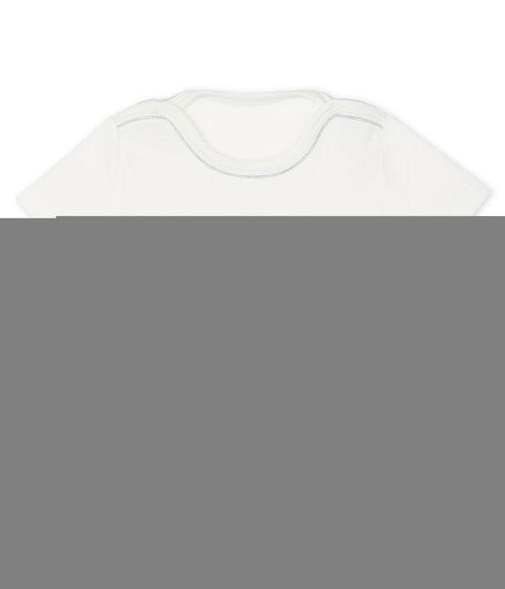 Tee shirt manches courtes bébé garçon blanc MARSHMALLOW CN