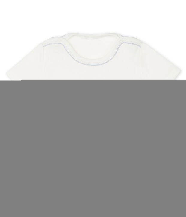 Tee shirt manches courtes b&eacute;b&eacute; gar&ccedil;on blanc