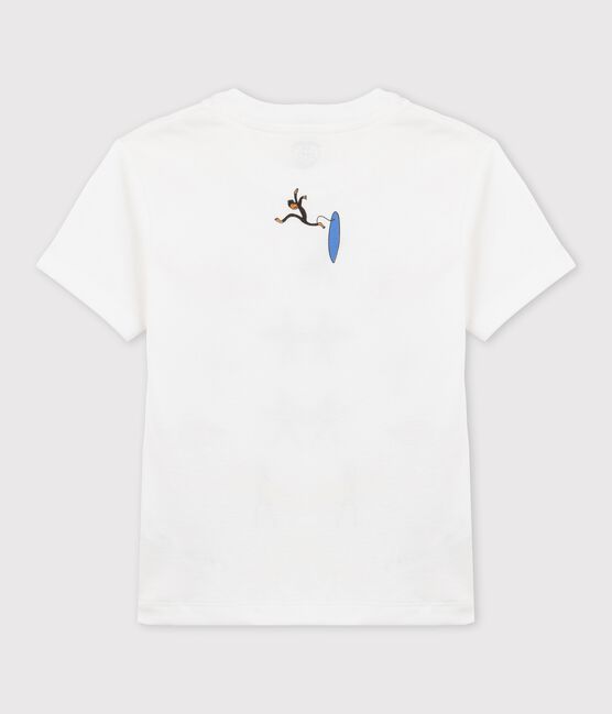 Tee-shirt en coton bio enfant fille - garçon blanc ECUME