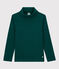 Sous-pull en coton enfant fille / garçon vert PINEDE