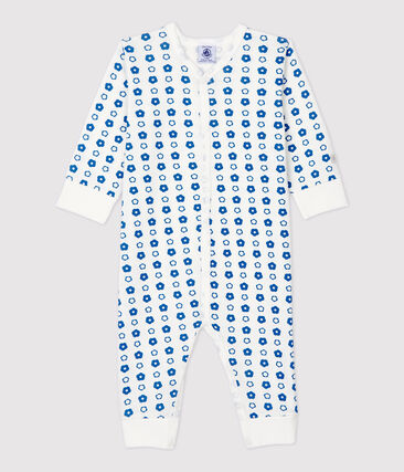 PETIT BATEAU - Dors-bien sans pieds bébé fleurs rétro en coton biologique