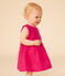 Robe sans manche en lin bébé rose DELHI
