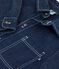 Chemise enfant en denim uni bleu