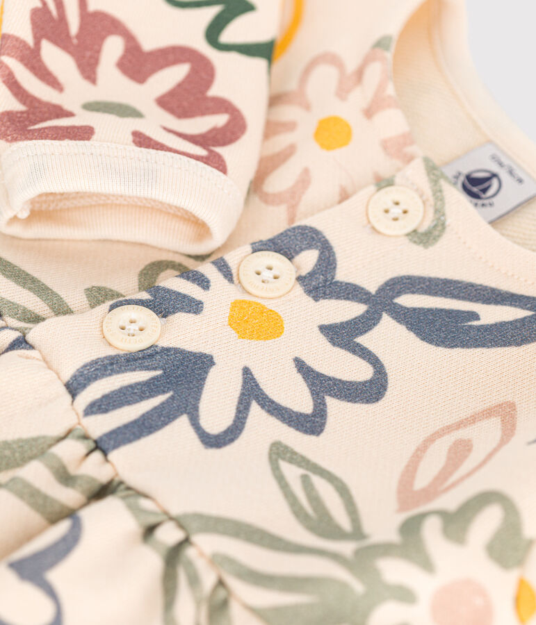 Robe manches longues b&eacute;b&eacute; blanc AVALANCHE/ MULTICO