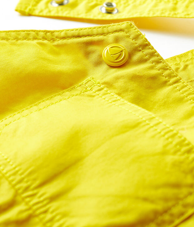 Salopette courte b&eacute;b&eacute; gar&ccedil;on jaune