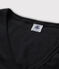 T-shirt col V iconique en coton Femme bleu SMOKING