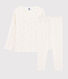 Pyjama pois multico petite fille en coton biologique
