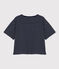 T-shirt LE BOXY en coton Femme bleu SMOKING/blanc MARSHMALLOW