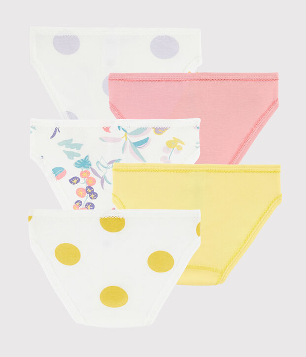 Lot de 5 culottes imprim&eacute; jungle petite fille multicouleur