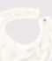 Bavoir blanc imprimé bébé en tubique blanc MARSHMALLOW/blanc MULTICO