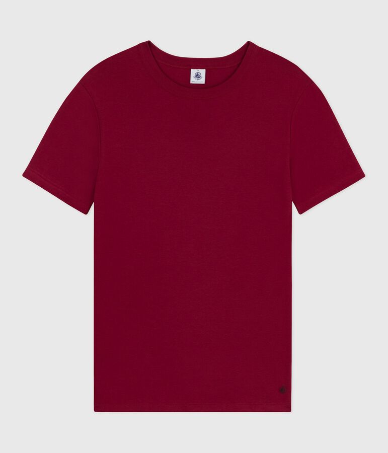 Tee-shirt femme l'iconique en coton manches courtes rouge AMARANTE