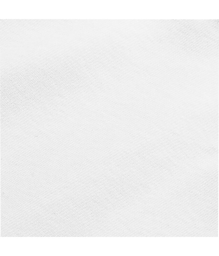 Body US b&eacute;b&eacute; manches courtes en coton uni blanc Ecume