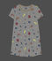 Chemise de nuit phosphorescente en coton petite fille blanc MARSHMALLOW/blanc MULTICO