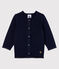 Cardigan manches longues bébé fille bleu SMOKING
