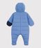 Combipilote b&eacute;b&eacute; en polyester uni bleu