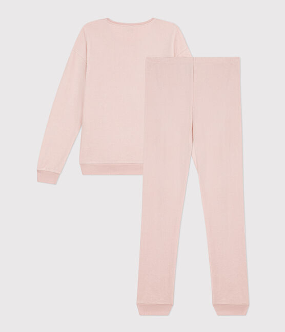 Pyjama femme en bouclette éponge rose SALINE