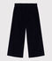 Pantalon enfant en velours uni bleu SMOKING