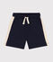 Short en coton enfant garçon bleu SMOKING