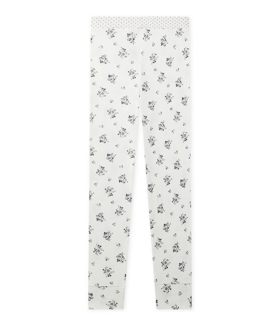 Bas de pyjama fille Mix & Match blanc LAIT/gris GRIS/ MULTICO