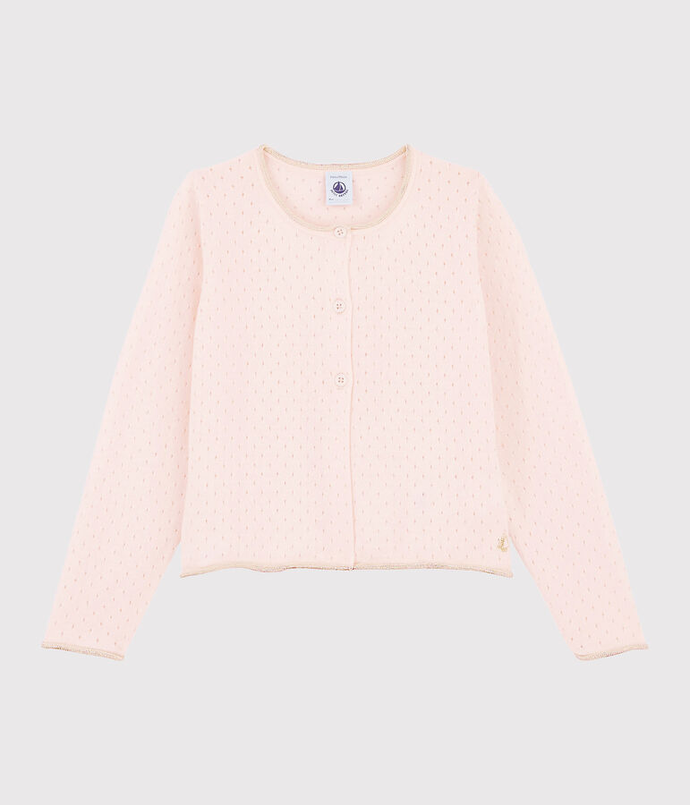 Cardigan enfant fille rose