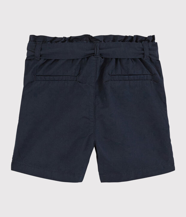 Short en serge enfant fille bleu