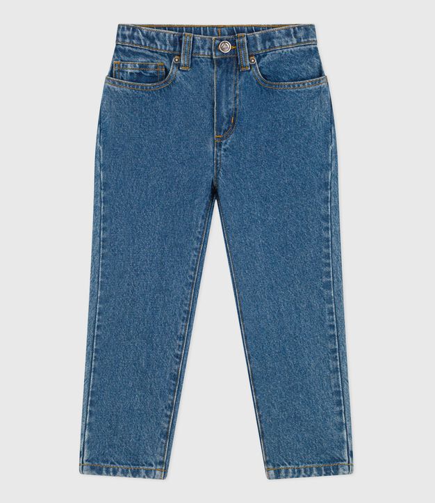 Pantalon enfant en denim bleu